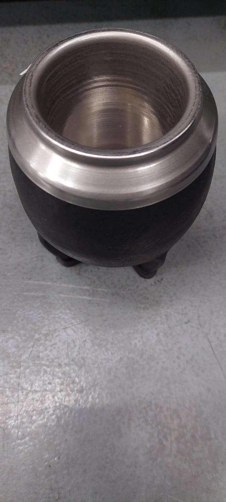 MATE TORPEDO DE ACERO FORRADO EN CUERO