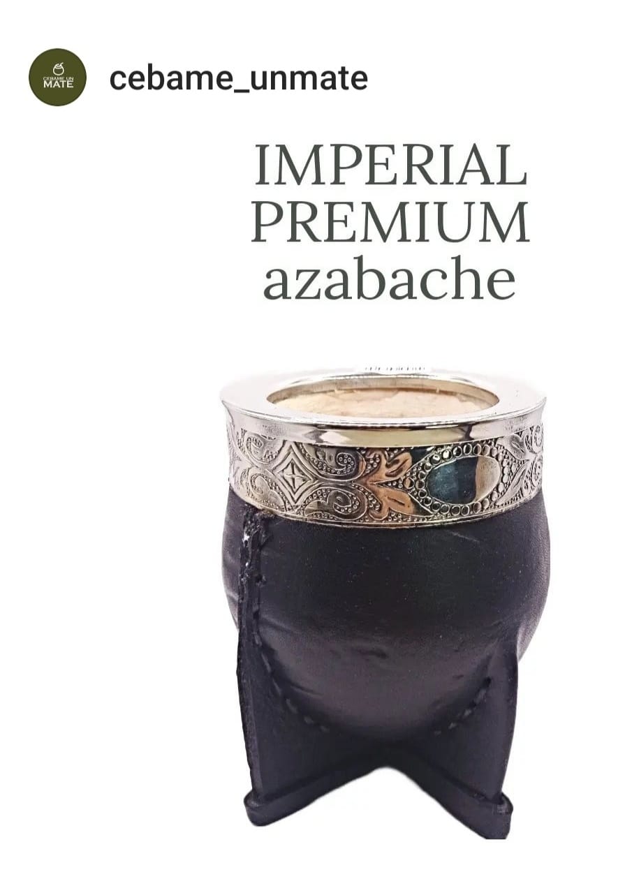 Mate Imperial forrado en cuero de calabaza original